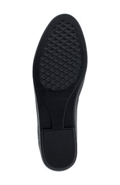 Inspired by an iconic Venetian loafer silhouette, the Brielle conveys an elegant, streamlined aesthetic. Woven embellishment complements the look with a refined textured effect. Stitch 'N Turn technology assures an endlessly flexible, comfortable fit. 3/4" heel Apron Slip-on style Faux leather upper, manmade sole Imported Office Slip-ons With Textured Sole And Almond Toe, Textured Sole Closed Toe Slip-ons For Office, Flat Slip-ons With Branded Insole For Business Casual, Synthetic Flats With Rubber Sole For Office, Synthetic Flats With Textured Sole For Office, Office Flats With Textured Sole And Slip-on Fit, Business Casual Slip-on Flats With Textured Sole, Office Flats With Textured Sole, Flat Heel Synthetic Oxfords With Textured Sole