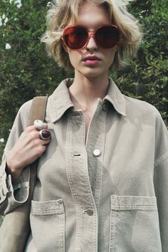 WASHED OVERSHIRT ZW COLLECTION Zara Spain, Trench Coat Dress, Over Shirt, Cardigan Sweater Jacket, Zara Woman, T Shirt Vest, New Wardrobe, Zara United States, Trouser Jeans