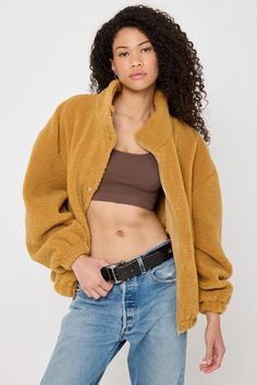 Cooler weather calls for cozy-yet-stylish layers. Embrace the season of stillness in the Marcel Sherpa Jacket, built with an extra warm lining and cuddle-worthy teddy bear feel. Faux Teddy Sherpa + warm lined interior Zip or snap closure (options! ) Pockets galore: side + hidden flap pocket Encased elastic at cuff and bottom 25" length | Marcel Sherpa Jacket in Hazel Cold Weather Sherpa Outerwear With Plush Lining, Sherpa Outerwear With Plush Lining For Cold Weather, Cold Weather Outerwear With Sherpa And Plush Lining, Fall Outerwear With Plush Lining For Outdoor, Fall Outdoor Outerwear With Plush Lining, Cozy Fleece-lined Outerwear, Cozy Outerwear With Fleece Lining, Fall Outerwear With Plush Lining For Cold Weather, Fall Sherpa Outerwear With Plush Lining