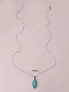 Our stunning Turquoise Oval Charm Necklace, is a must-have addition to your jewelry collection! The vibrant turquoise stone adds a pop of color to the piece, making it a versatile accessory that can be paired with a variety of outfits. The adjustable length of the chain ensures a comfortable fit for any neck size, making it a great gift for yourself or a loved one. Details: Material: Zinc Alloy Adjustable length: 17"-20" Embellished Fashion, Turquoise Charm, Of Outfits, Turquoise Stone, Pendant Necklaces, Baby Blue, Zinc Alloy, Charm Necklace, Color Pop