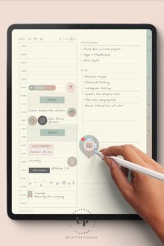 Placing digital stickers on ipad daily planner page with apple pencil. Planner Monthly Layout, Daily Planner Stickers, Stickers Digital Planner, Notebook Cover Design, Iphone Life Hacks, Kids Planner, Digital Planner Stickers, Stickers Digital, Planner Pdf