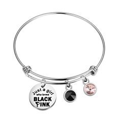 PRICES MAY VARY. ★K Pop Merch Music lover bracelet: A gift for music team fans, to give to friends who love pink teams, music enthusiasts, and music in their daily lives. ★Singer Inspired Song Idea Gift-The kpop music bracelet for singer fans is the perfect gift for friends and family. Take this singer's music bracelet and go to the concert with your music sisters! ★Size: Pink Fans Music jewelry engraved ’’Just a girl who lovers BPink’’.Bracelet diameter is 6.5cm,the pendant is 2.0cm.With Black K Pop Merch, Kpop Bracelet, Lover Bracelet, Music Bracelet, Meaningful Sentences, Lovers Bracelet, Kpop Music, Teachers Day Gifts, Music Jewelry