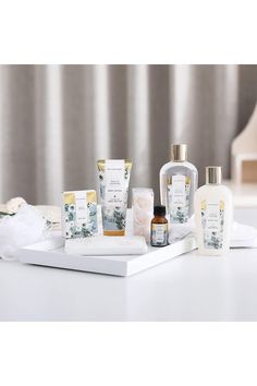 Immerse yourself in luxury with our Nourishing Jasmine Spa Set. Crafted with indulgent materials like shea butter, vitamin E, and jasmine essential oil, this bath gift set pampers your skin and locks in moisture. The rich jasmine essential oil, known as the "king of essential oils," creates a relaxing shower experience. The set includes a versatile and chic display bathtub, doubling as an elegant bathroom decoration and storage solution for beauty accessories. Elevate your self-care routine and indulge in the soothing blend of nourishing elements for radiant, rejuvenated skin. Bath Set Gift, Bath Gift Sets, Jasmine Essential Oil, Gift Baskets For Women, Bath Gift Set, Spa Set, Bath Gift, Bath Set, Bathroom Decoration