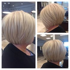 Graduated bob. Hair by Jayma Football Wreaths, Layered Bob Haircuts, Inverted Bob, Layered Bob, Bob Hair, Bob Haircuts, Bob Hairstyle