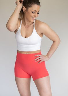 IDEAL FOR: Casual Wear, Dance, HITT, Lifting, Yoga + Pilates + Barre FEELS LIKE: Constructed with high-quality, moisture-wicking fabric, these shorts keep you dry and comfortable throughout your activities, while the form-fitting silhouette accentuates your natural curves for a flattering look. WHY WE LOVE THEM: The absence of front seams ensures a smooth and flattering fit, eliminating any discomfort or irritation, so you can focus solely on reaching your fitness goals. EXTRAS: Elevate your per Sporty Activewear With Built-in Shorts, Compression Activewear With Built-in Shorts For Workout, Athleisure Athletic Shorts With Built-in Shorts For Gym, Biker Shorts With Built-in Shorts For Training, Versatile Activewear With Built-in Shorts For Running, Mid-thigh Athletic Shorts With Built-in Shorts For Training, Athletic Fit Activewear With Built-in Shorts, High Stretch Activewear With Built-in Shorts For Running, Versatile Activewear With Built-in Shorts For Training