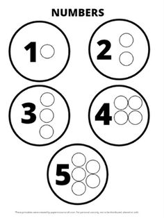 the numbers 1, 2, 3 and 4 are shown in this worksheet