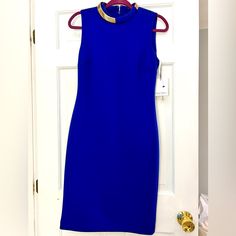 Brand New With Tag Size 6 Gorgeous Cobalt Blue Dress Cobalt Blue Dress, Klein Blue, Calvin Klein Dresses, Size 6 Dress, Womens Calvin Klein, Blue Dress, Cobalt Blue, Evening Dress, Cobalt