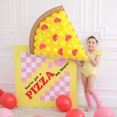 Pizza Slice BALLOON MOSAIC™ digital design template — The Creative Heart Studio Pizza Balloons, Pizza Party Themes, Pizza Party Birthday, Balloon Mosaic, 2 Template, Valentines Balloons, Unicorn Balloon, Pizza Slice, Pizza Party