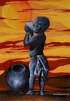 Daniel Nshira Akortia  |  Ghana  |  Mama Africa |  Original  |  True African Art .com African Love Art, Artistic Photography Portrait, Black Artists Artworks Paintings, Mama Africa Art, African Spirituality Art, Africa Art Painting, Black Artists Artworks, African Portraits Art, African Woman Art