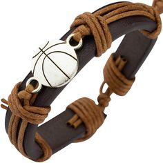 PRICES MAY VARY. ⭐Leather Wrap Bracelet: Quality and comfort. Adjustable slip-knot closure expands to fit any size wrist. This bracelet is simple and easy to wear, made from quality soft material that can handle daily wear. ⭐Sport's Bracelets for Teenager Boys: A great gift for the pre-teen or teen boy in your life that loves playing sports! ⭐Gifts for Dad: Ready to be gifted to the man in your life, comes in a Soul Statement gift pouch. A good gift for Father's Day, Christmas or a confirmation Adjustable Brown Leather Sweatband Wristband, Adjustable Brown Leather Wristband, Adjustable Casual Bracelets For Sports Events, Casual Adjustable Bracelets For Sports Events, Adjustable Casual Sports Bracelets, Adjustable Casual Sports Wristband, Adjustable Brown Wristband For Father's Day, Fan Bracelet, Teenager Boys