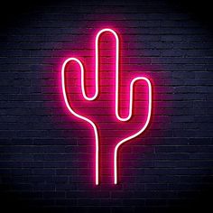 #NeonSigns #BrightIdeas #NeonSignNames #NeonInspiration #NeonRoom #RoomDecor Neon Cactus Sign, Neon Cowgirl, Neon Ideas, Neon Cactus, Cactus Light, Rhinestone Cowboy, Pink Cactus, Things I Need To Buy, Craft Decor