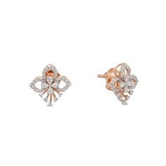 Add a touch of glamour to your outfits with these 18k rose gold and diamond earrings from Virani Jewelers. These simple gold earrings feature a stunning fusion of rose gold and sparkling diamonds. With their exquisite craftsmanship and timeless appeal, they are a true testament to the beauty and significance of our Indian jewelry.Features• 18k rose gold• Diamonds• Minimal designSpecifications:• Minimum Earring Width - 1 millimeters• Maximum Earring Width - 13.6 millimeters• Earring Length - 0.5 Luxury Rose Gold Diamond Earrings With Brilliant Cut, Rose Gold Brilliant Cut Diamond Earrings, Luxury Brilliant Cut Rose Gold Earrings, Luxury Rose Gold Brilliant Cut Diamond Earrings, Rose Gold 14k Diamond Earrings, Tarnish Resistant, Simple Gold Earrings, Gold Bead Necklace, Rose Gold Metal, Rose Gold Diamonds