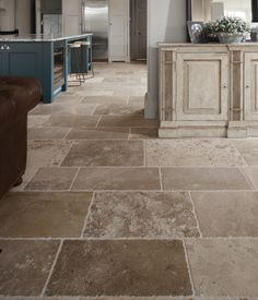 the kitchen is clean and ready to be used as a living room or dining area