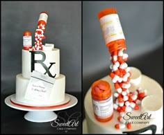 Gravity Defying Pharmacist Cake-All Edible! … Pharmacy Cake, Cowgirl Cakes, Boat Cake, Nursing Cake, Giraffe Cakes, Gravity Defying Cake, Little Mermaid Cakes, Gravity Cake, Farm Cake