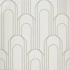 an art deco wallpaper pattern in white and grey