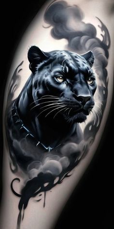 BLACK PANTHER COVER UP TATTOO DESIGN Black Panther Animal Tattoo, Black Panther Tattoo Men, Dark Tattoo Cover Up Ideas For Men, Black Panther Tattoo Marvel, Black Panther Tattoo For Women, Panther Tattoo Realistic, Cover Up Tattoo Design, Shoulder Cover Up Tattoos, African Warrior Tattoos