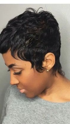 Short Pixie Cut Human Hair Wigs With Bangs Brazilian Straight Remy Hair Wigs | eBay Hair Glam, Black Hair Short Cuts, Short Black Hair, Short Haircut Styles, Haute Hair, Cut Hairstyles, Remy Hair Wigs, Short Sassy Hair, Fishtail Braid