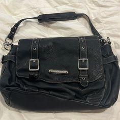 American Living Shoulder Messenger, Never Used Emo Bag, Black Messenger Bag, School Shoulder Bag, Goth Fits, Messenger Bag Women, Message Bag, Y2k Shoulder Bag