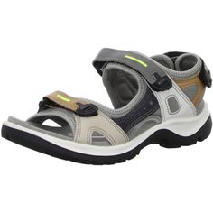 The Offroad sandals from Ecco are designed for outdoor adventure. Lightweight, durable and extremely comfortable, these outdoor activity sandals will protect your feet all day long. HAVE A NICE WALK! DESCRIPTION: Premium nubuck leather and synthetic upper. Breathable and stretchable textile lining. Soft textile lined footbed for added comfort. Direct-injected PU foam midsole for long-lasting cushioning. Durable rubber sole for superior grip and traction. Trekking Sandals, Super Birki, Puma Shop, Tool Bag, Grey Shoes, Soft Textiles, Outdoor Activity, Birkenstock Gizeh, Nubuck Leather