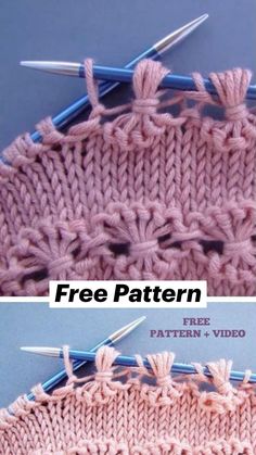 two pictures showing how to crochet the stitches