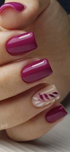 Unghie Sfumate, Square Nail Designs, Cute Nail Art Designs, Popular Nail Designs, Her Nails, Simple Nail Art Designs, Toe Nail Designs, Classy Nails, Easy Nail Art