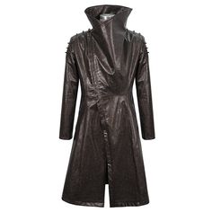 Material:?Faux Leather; Viscose 
Weight: 1.86KG 
Size: S-4XL 
SKU:?CT18002 
? Emo Clothing, Mode Steampunk, Long Coat Men, Rock Style Clothing, Mode Punk, Long Leather Coat, A Punk, Faux Leather Coat, Black Pants Men