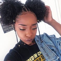 ✨ Go follow @blackgirlsvault for more celebration of Black Beauty, Excellence and Culture♥️✊ 4d Hairstyles, 3c 4a Hairstyles, 4a Hairstyles, Puff Ponytail, Healthy Natural Hair, 4c Hair, Penteado Cabelo Curto, Natural Hair Inspiration