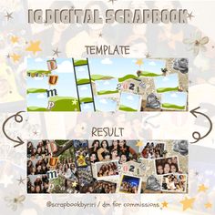 a collage of photos with the words, i digital scrapbook templates result