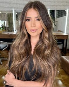 Black Hair Balayage, Brown Hair With Blonde Highlights, Caramel Hair