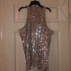 Never Worn Silver Sequin Dance Camisole Body-92% Polyester 8% Spandex Lining-95% Polyester 5% Spandex Silver Sequin, Dance Wear, Sequin, Womens Tops, Spandex, Women's Top, Silver, Women Shopping, Color