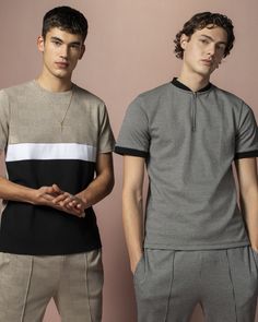 Stone Check T-Shirt Was £19.99 Now �£9.99 Grey Houndstooth Polo Was £24.99 Now £11.99 Streetwear Poses, Winter Scrubs, Apparel Design Inspiration, Scrub Tops