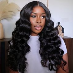 ISEE Wear Go V5 | Tiny Knots Pre Bleached Upgraded Ocean Wave Preplucked HD Lace Wig Loose Wave Wig, Hair Stripes, Hd Lace Wig, Indian Human Hair, Hollywood Waves, 360 Lace Wig, Human Virgin Hair, Body Wave Wig, Short Bob Wigs