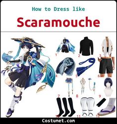 Scaramouche's Costume from Genshin Impact Turtleneck Outfit Layering, Tassel Belt, Turtleneck Outfit, Shin Guards, Black Socks, Layering Outfits