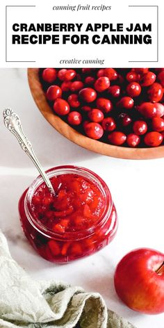 cranberry apple jam recipe for canning