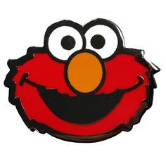 an image of a red and black cookie monster