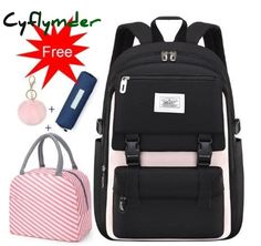 Cyflymder Fashion School Bags For Teenage Girls Waterproof Big Schoolbag Children Backpack Book Bag Kids School Backpack, Fashion School, School Backpack, Teenage Girls, Book Bag, Kids Backpacks, School Fashion, Kids Bags, Brand Names