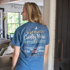 { "@context": "https://schema.org", "@type": "Product", "name": "Dirt Roads", "url": "https://itsa-girl-thing.com/products/dirt-roads", "description": "Get ready to hit the dusty roads in style with our Dirt Roads, Country Music, Southern Nights t-shirt! Featuring a girl and her loyal dog riding in an old truck, this tee is perfect for all the southern country music fans out there. Made from high-quality materials, this shirt is soft and comfortable to wear all day long. Buy now and show off you Fitted Casual T-shirt For Music Festivals, Cotton Graphic Tops For Music Festival, Cotton Tops With Graphic Design For Music Festival, Blue Cotton T-shirt For Concert, Fitted Music-themed T-shirt For Summer, Music-themed Fitted Cotton T-shirt, Summer Music-themed Fitted T-shirt, Fitted Cotton Music-themed T-shirt, Fitted Music-themed Summer T-shirt