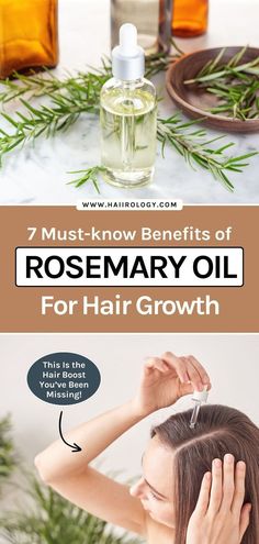 Want stronger, healthier hair? Rosemary oil is the answer! In this post, I reveal 7 powerful benefits of rosemary oil, including its ability to promote hair growth and strengthen strands. Whether you’re looking to prevent hair thinning or improve scalp health, rosemary oil is a natural solution that works wonders. Plus, I’ll guide you through the best ways to use rosemary oil for maximum results. Visit the blog for all the rosemary oil usage tips for healthy hair! Rosemary Oil Benefits, Drugstore Hair Care, Benefits Of Rosemary Oil, Oil Benefits For Hair, Hair Rosemary, Benefits Of Rosemary, Rosemary Hair Growth