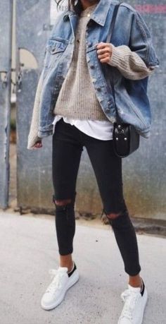 Winter Outfits Casual Comfy, Winter Outfits 2019, Looks Jeans, Look Adidas, Trendy Outfits Winter, Mode Casual, Looks Street Style, Cute Winter Outfits, Casual Stylish