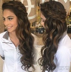 These half up half down hairstyles for long hair are perfect to wear to an event like a wedding, a night out on the town, prom, or even to class! They're easy to do and look flawless curly or straight! Check out how to achieve that simple half up half down look! Down Hairstyles For Long Hair, Dunner Wordend Haar, Half Up Half Down Hairstyles, Long Hair Wedding Styles, Prom Hairstyles For Long Hair, Wedding Hairstyles Half Up Half Down, Hairstyles For Long Hair, Wedding Hairstyles For Long Hair