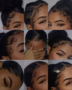 #edges #hair #blackgirl Ideias De Baby Hair, Current Hair Trends, Quick Curly Hairstyles, Natural Hair Bun Styles, Mixed Curly Hair, Quick Natural Hair Styles, Edges Hair, Cute Curly Hairstyles, Braided Hairstyles For Teens