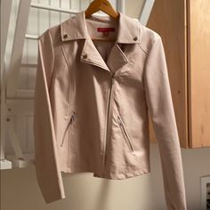 Beautiful Blush Pink Leather Moto Jacket Never Worn Leather Moto, Leather Moto Jacket, Moto Jacket, Leather Jackets, Pink Leather, Saks Fifth, Saks Fifth Avenue, Fashion Inspiration, Blush Pink