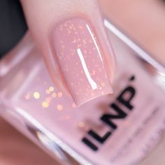 Ilnp Nail Polish, Boutique Nails, Milky Pink, Shimmer Nail Polish, Nail Shimmer, Morning Mist, Through The Looking Glass, Mani Pedi, Cool Tones