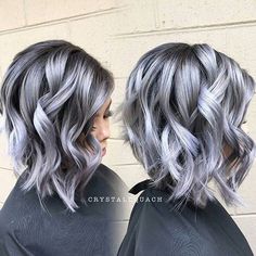 Arctic Fox Silver Hair Dye, Rooted Silver Hair, Summer 2023 Hair Color Trends Short Hair, Pulp Riot Hair Color Ideas, Silver Hair Bob, Cool Grey Hair, Hair Dues, Vivid Hair, Frosted Hair