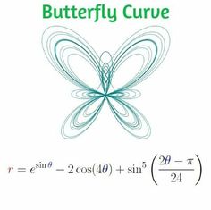 a butterfly is shown with the formula below