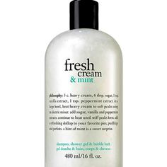 New! Philosophy “Fresh Cream & Mint” Shampoo , Shower Gel & Bubble Bath Brand New, Not Used, Multipurpose Product. Amazing Sent. Rare Item And Difficult To Find. Priced Fairly Philosophy Fresh Cream, Mint Shampoo, Philosophy Amazing Grace, Body Shampoo, Bath Gel, Fresh Cream, Body Cleanser, Bubble Bath, Shower Gel