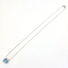 This necklace is crafted in 14 Karat white gold and features an emerald cut aquamarine totaling 1.07 Carats. Surrounding the aquamarine are 18 round brilliant cut diamonds of VS Clarity and G Color totaling 0.33 Carats. This necklace has an adjustable length measuring 15.5-16.5 inches long. Light Blue Aquamarine Necklace Fine Jewelry, Elegant Light Blue Aquamarine Necklace, Luxury Aquamarine Gemstone Necklaces, Luxury Aquamarine Pendant Jewelry, Luxury Aquamarine Pendant Necklace, Halo Pendant, Diamond Halo, Round Brilliant Cut Diamond, Brilliant Cut Diamond