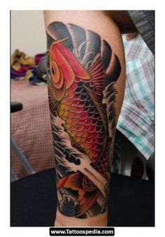 a person with a tattoo on their leg