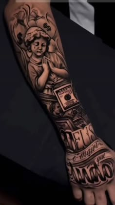 a person with a tattoo on their arm