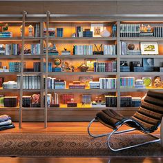 a living room filled with lots of books